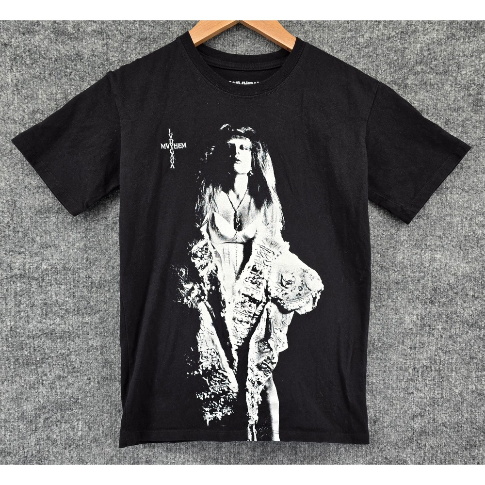 Lady Gaga Mayhem Graphic T Shirt Women's XXS Black Metal Aesthetic Tee Grunge